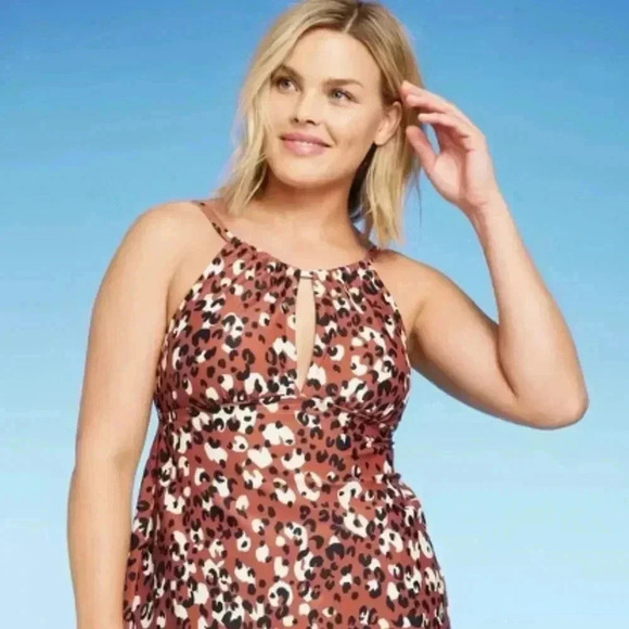 🆕Animal Print Tankini Top - Picture 2 of 14